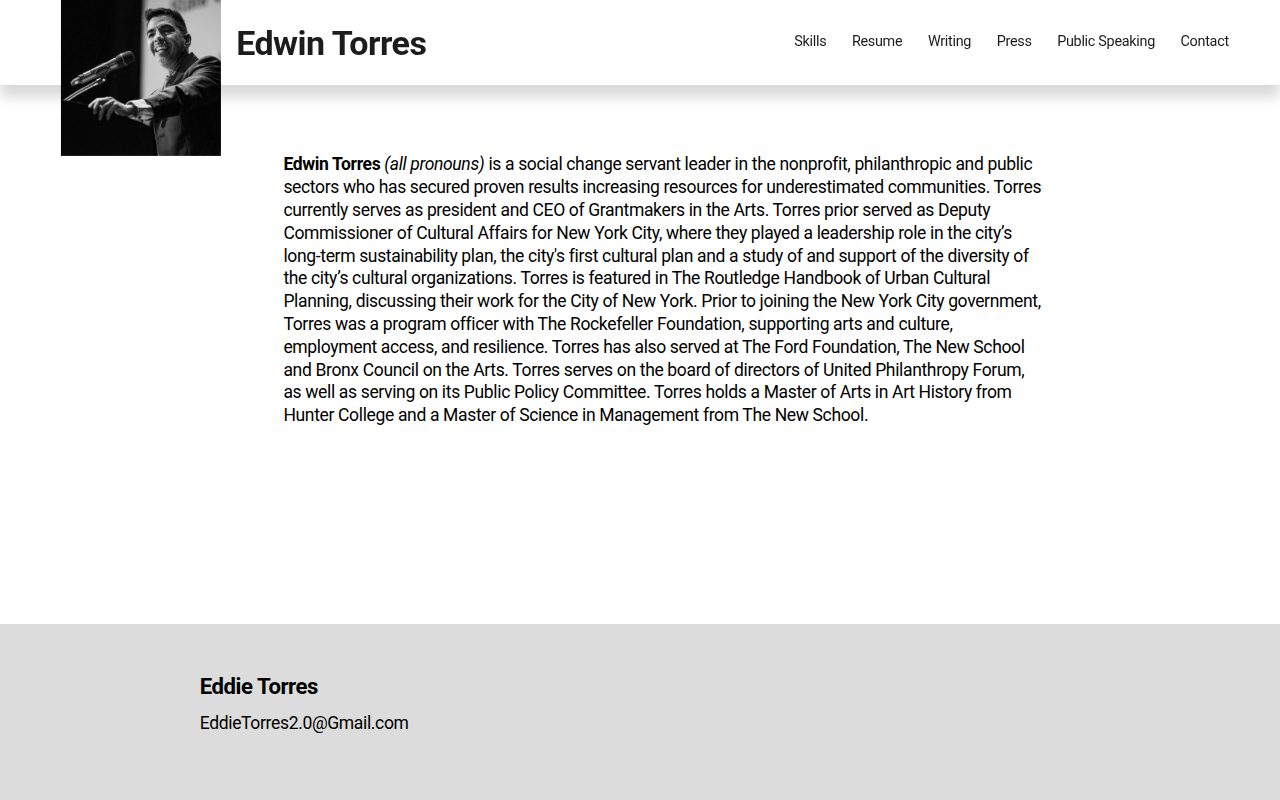 edwin-torres.com homepage