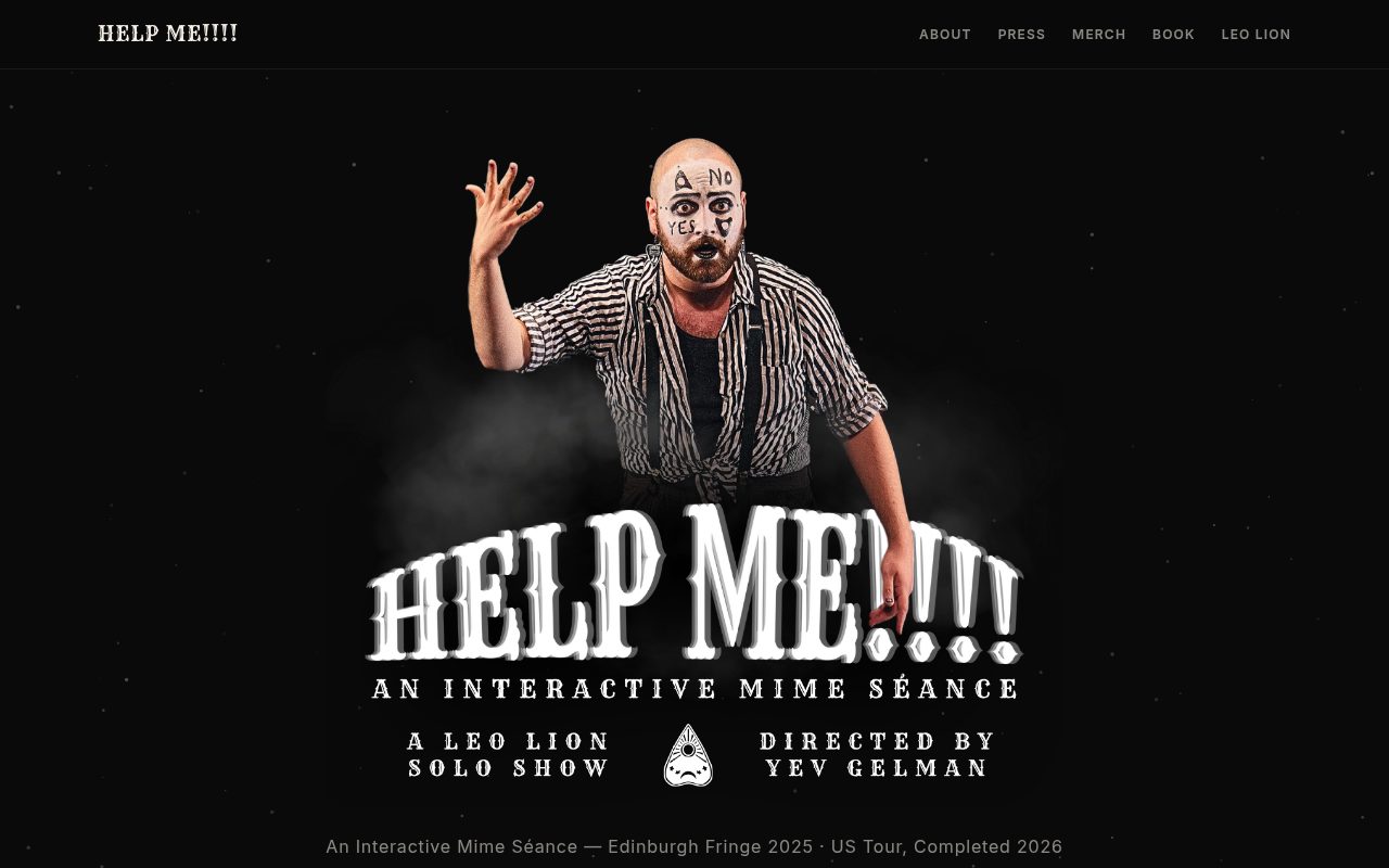 helpmetheshow.com homepage