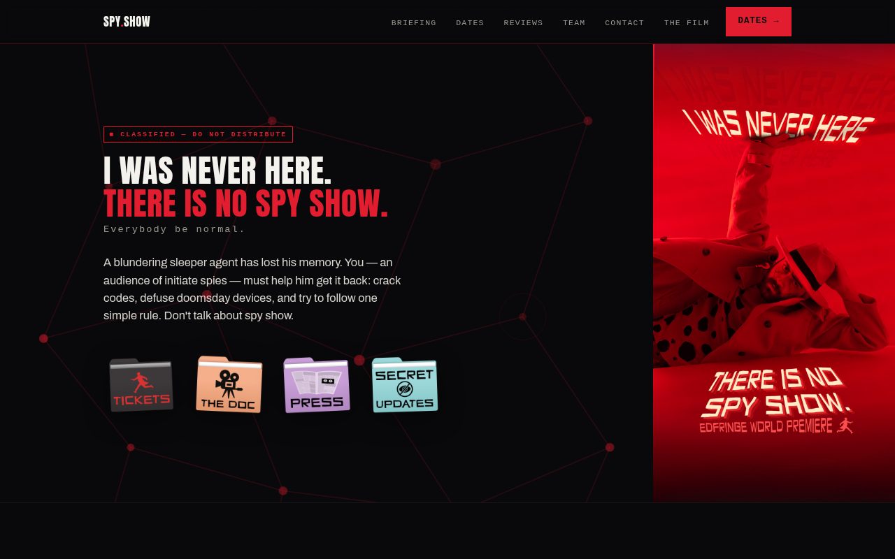 spy.show homepage